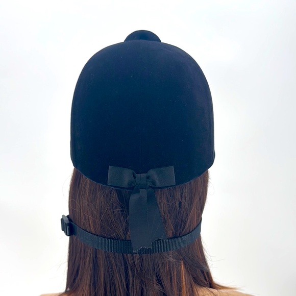 Vintage Zaldi Velvet Made In Spain Equestrian Polo Horseback Riding Helmet 6 7/8 - Picture 5 of 13